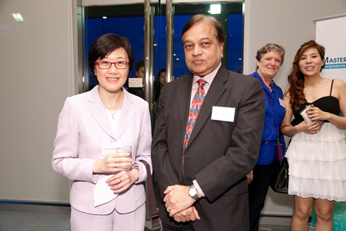 Dr Constance Chan, Director of Health and Professor Malik Peiris, School Director