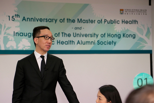 Professor Gabriel Leung, Dean of Medicine gave an after-dinner talk
