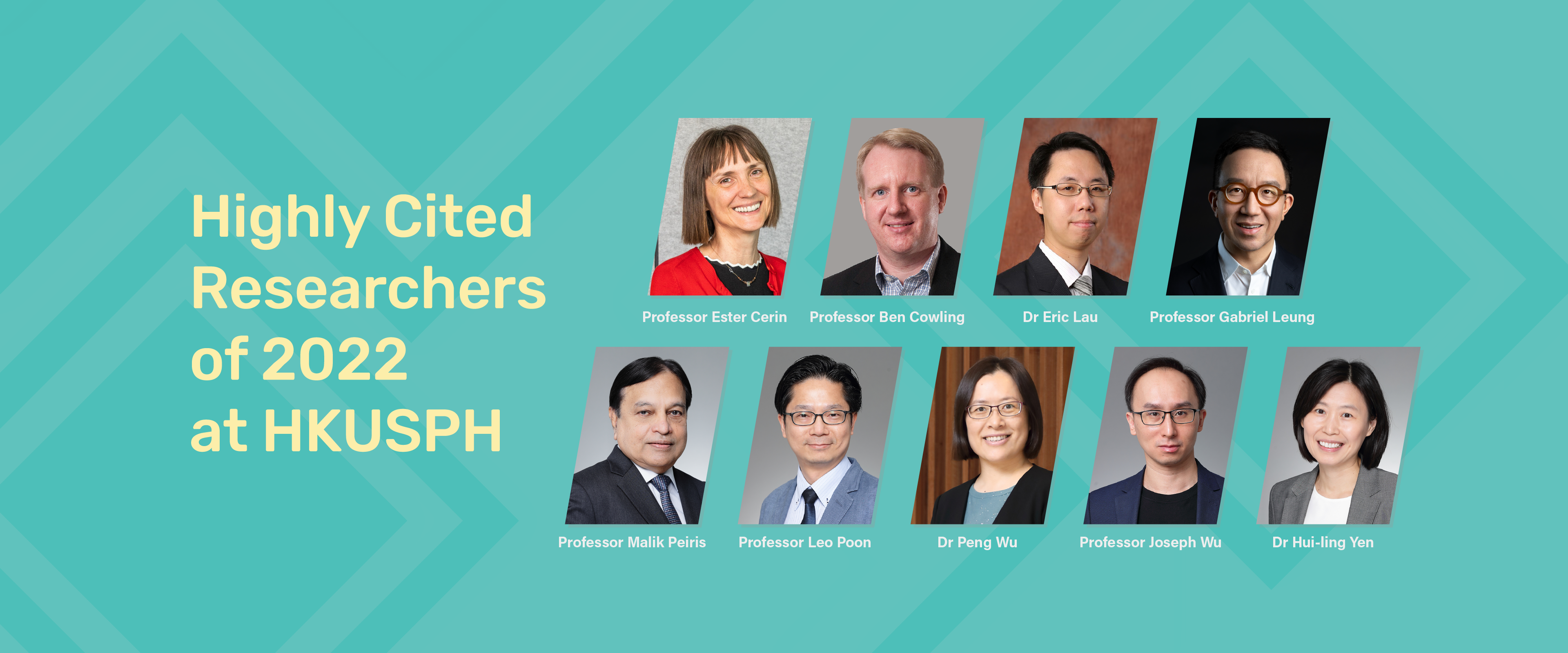 Highly Cited Researchers of 2022 at HKUSPH