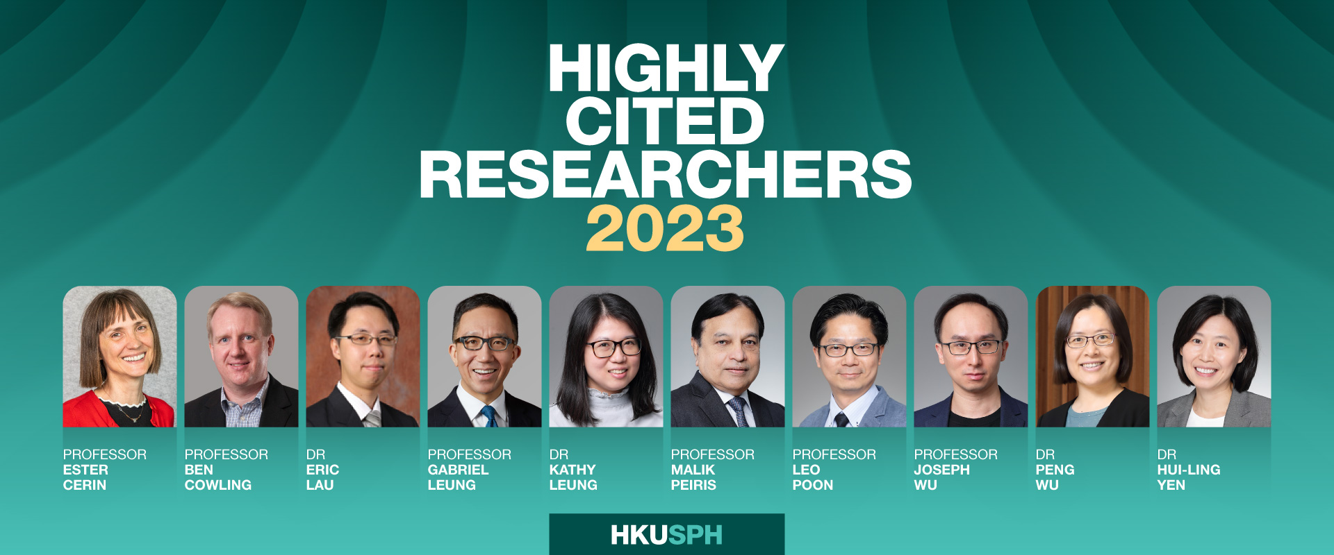 TEN SPH ACADEMICS NAMED AMONGST THE WORLD'S HIGHLY CITED RESEARCHERS IN 2023