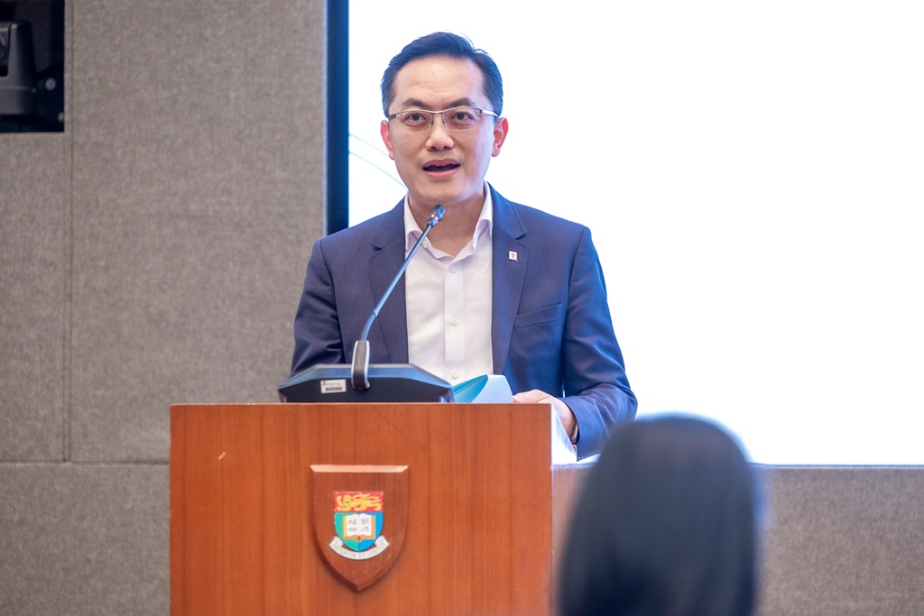 Dr Ronald Lam, JP, Director of Health, Department of Health, HKSAR Government delivers the opening remarks