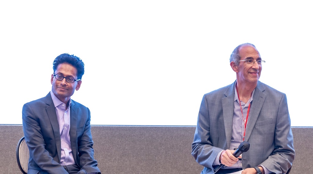 Professor David Bishai, Director of SPH, moderates the Q&A session
